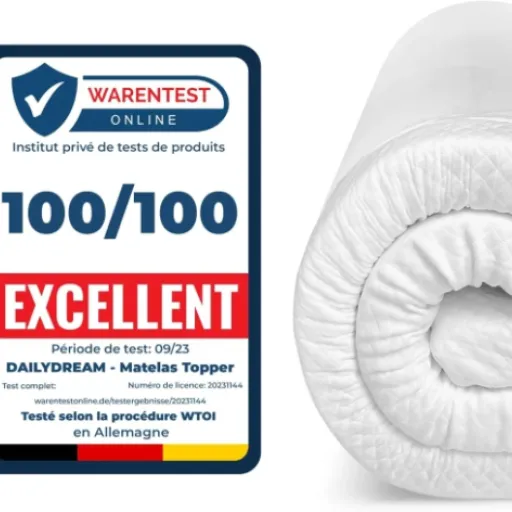 Test Surmatelas Dailydream Model M : du confort sans chichis