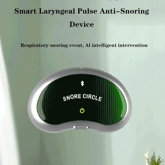 Appareils intelligents anti-ronflement, dispositif anti-ronflement de la gorge, empêche l'apnée du sommeil et arrête le ronflement, suivi en temps réel de l'application Bluetooth et données de ronflem