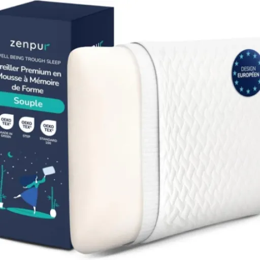 Test Oreiller ZenPur 13cm : confortable pour dormir sur le ventre mais pas révolutionnaire