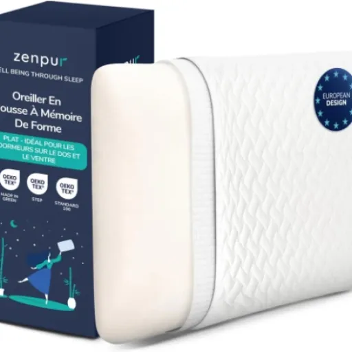 Test ZenPur Oreiller Plat 6cm : un coussin pour les dormeurs sur le ventre