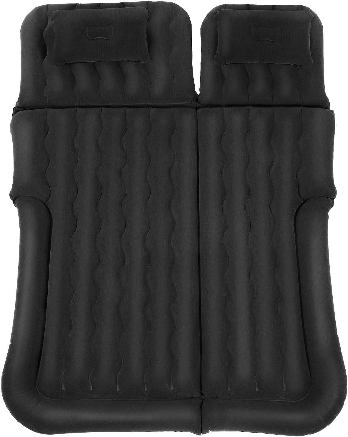 Matelas gonflable de voiture SUV - Matelas isolant avec pompe - Pour la plupart des petites voitures/moyennes voitures/SUV ou voiture d'affaires - Noir
