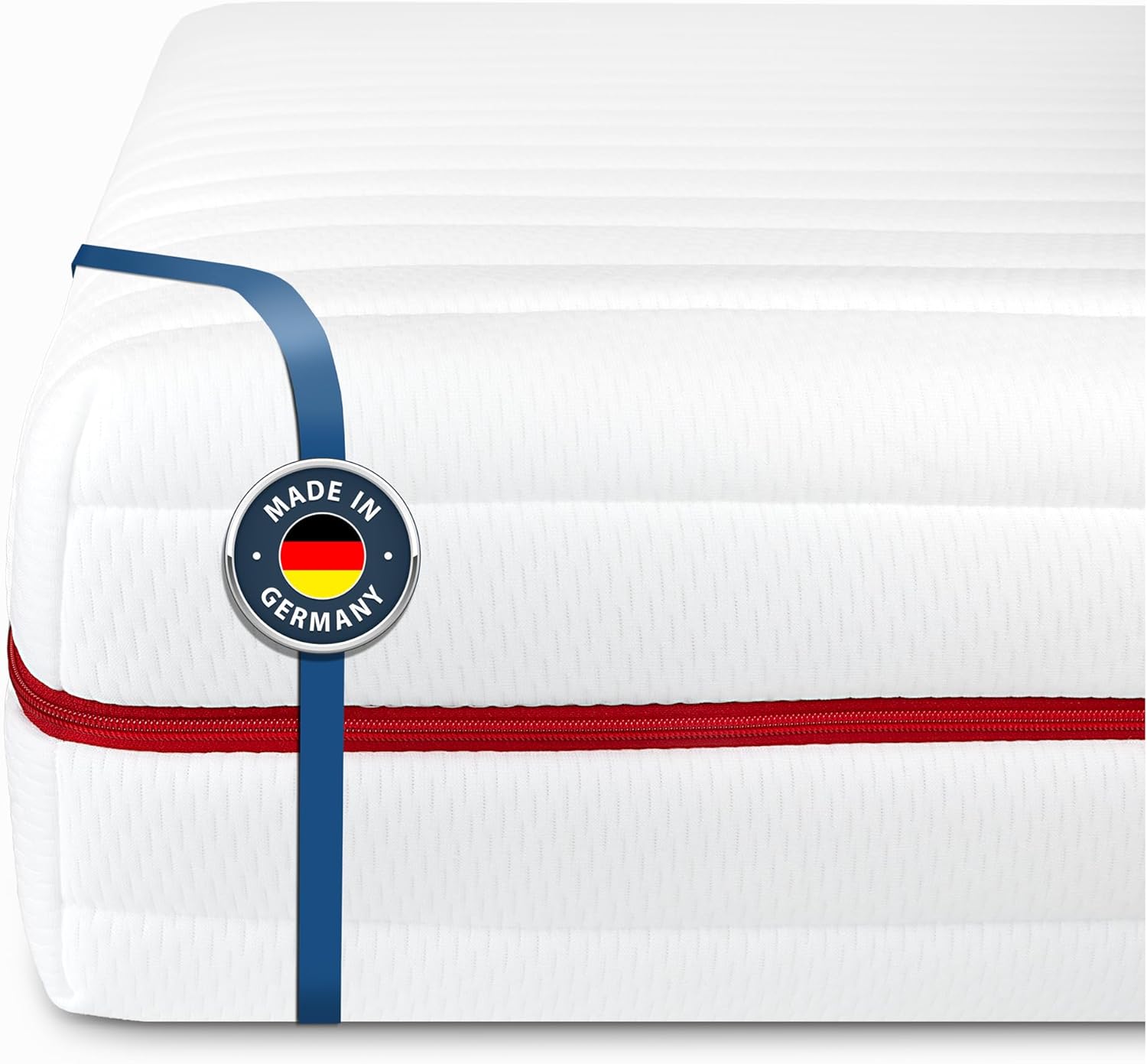 BMM Matelas 100x200 cm Classique 19, degré de dureté H5 Ultra Ferme/Matelas en Mousse Froide certifié Öko-Tex/Ergonomique, 7 Zones, épaisseur 19 cm/Matelas fabriqué en Allemagne - 100 x 200 cm H5