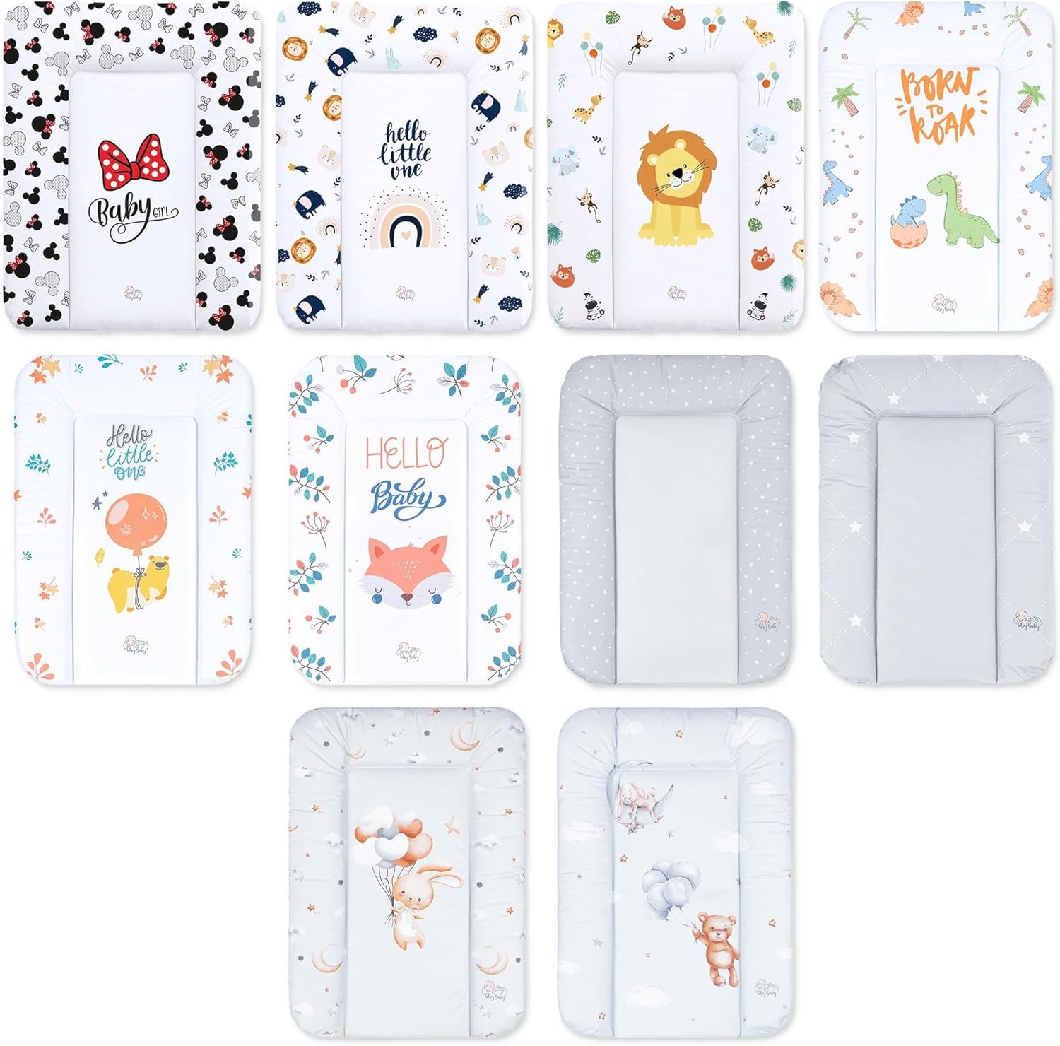 Matelas à langer lavable 70 x 50 cm - Pour table à langer, commode à langer, lit d'enfant VARIANTE ALÉATOIRE VARIANTE ALÉATOIRE Modèle 2: 70 x 50 cm