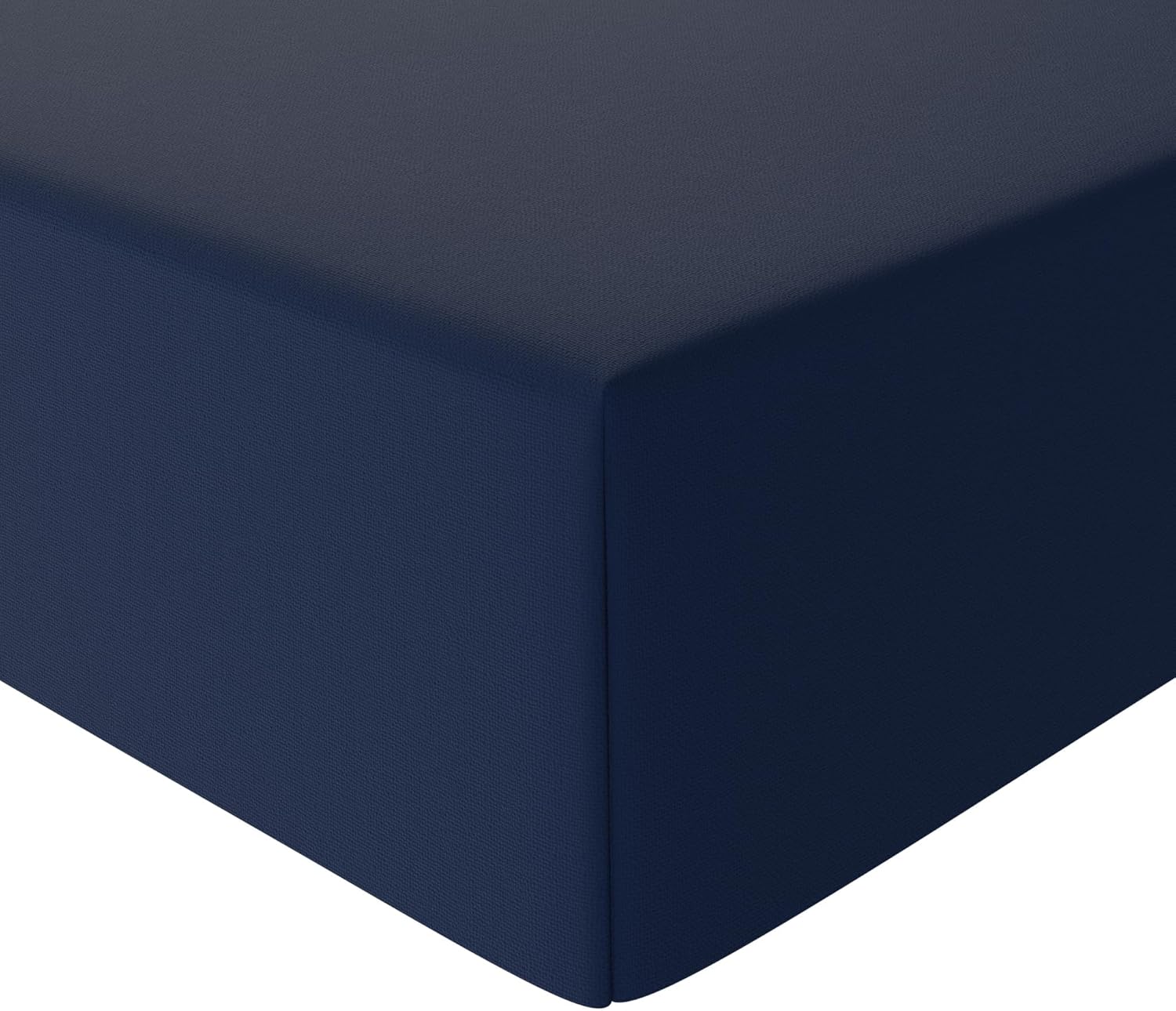 Drap Housse, 160 x 200 x 30 cm, en Polyester Microfibre pour Matelas Épais jusqu'à 30 cm, Bleu Marine 160 x 200 x 30 cm Bleu Marine