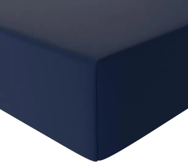 Drap Housse, 160 x 200 x 30 cm, en Polyester Microfibre pour Matelas Épais jusqu'à 30 cm, Bleu Marine 160 x 200 x 30 cm Bleu Marine