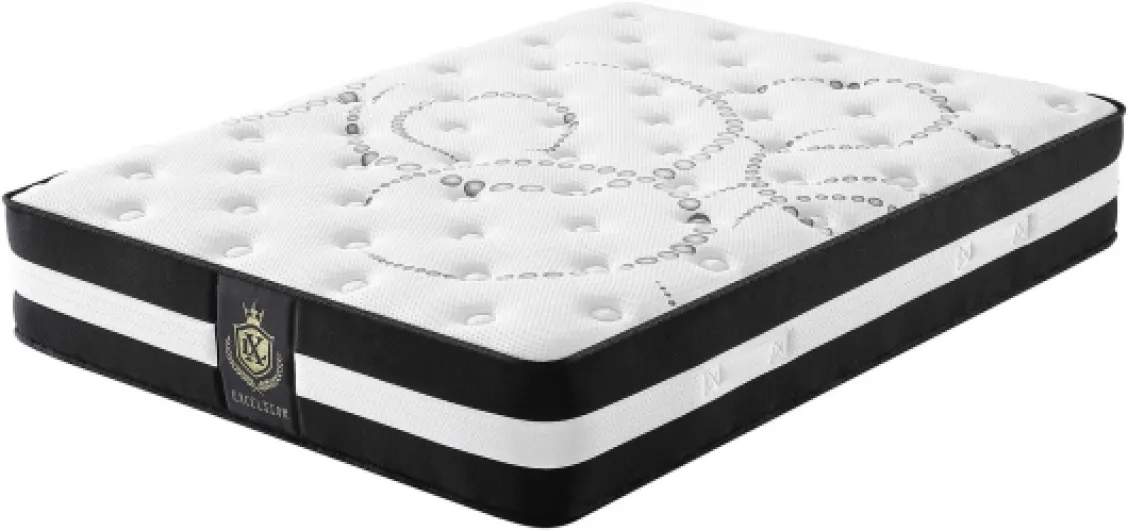 Matelas Excelsior : Mémoire de Forme & Ressorts ensachés - Antidouleur Articulation - 30 cm d'épaisseur (180x200 cm) 180 x 200 cm