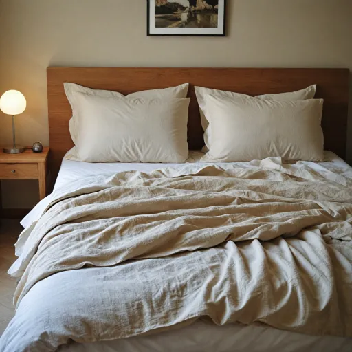 Housse de couette en lin 220x240 : l’élégance naturelle pour un lit double raffiné