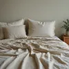 Drap plat en lin : l’élégance naturelle qui sublime le lit