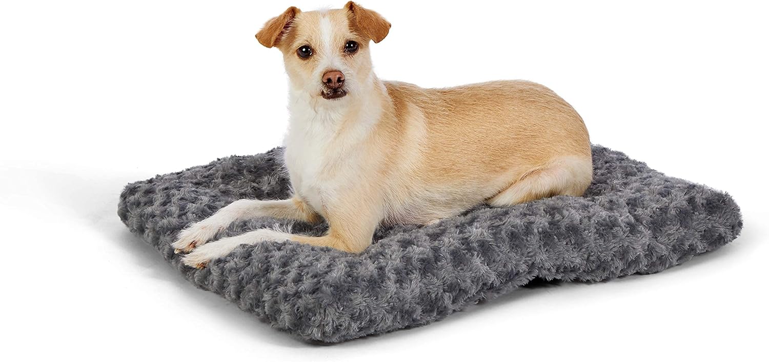 Lavable en machine Coussin pour Chien domestique - 0,58 m, Gris motif spirale, L 58 x l 46 x H 6 cm 59 x 46 x 6 cm (L x W x H)