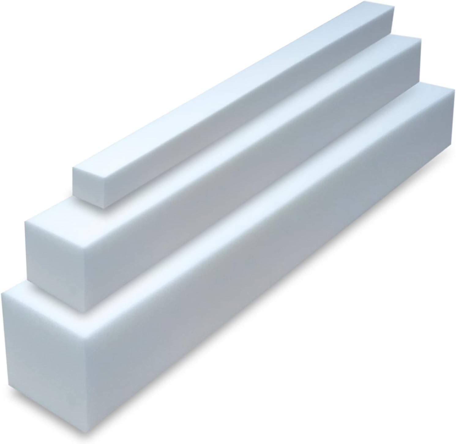 TULENA Rallonge de Matelas en Mousse pour Rembourrage - 10 x 20 x 140 cm - RG 28/44 - Combler Les espaces de lit - Dureté Moyenne RG 28/44 10 x 20 x 140 cm