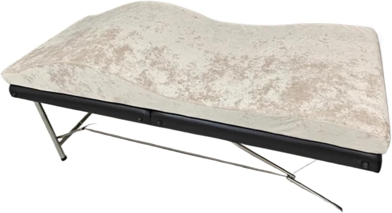 Ayztantine Matelas à Cils à Vagues IncurvéEs Surmatelas incurvé for lit avec Extension incurvée for Salon(Beige)