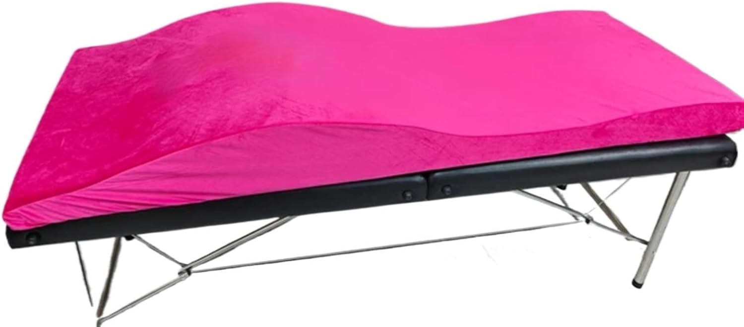 Matelas à Cils à Vagues IncurvéEs Matelas et housse en mousse à mémoire de forme for salon de beauté Lash Bed, surmatelas incurvé for salon de beauté en mousse à mémoire de forme for cils(Purple mattr Purple Mattress