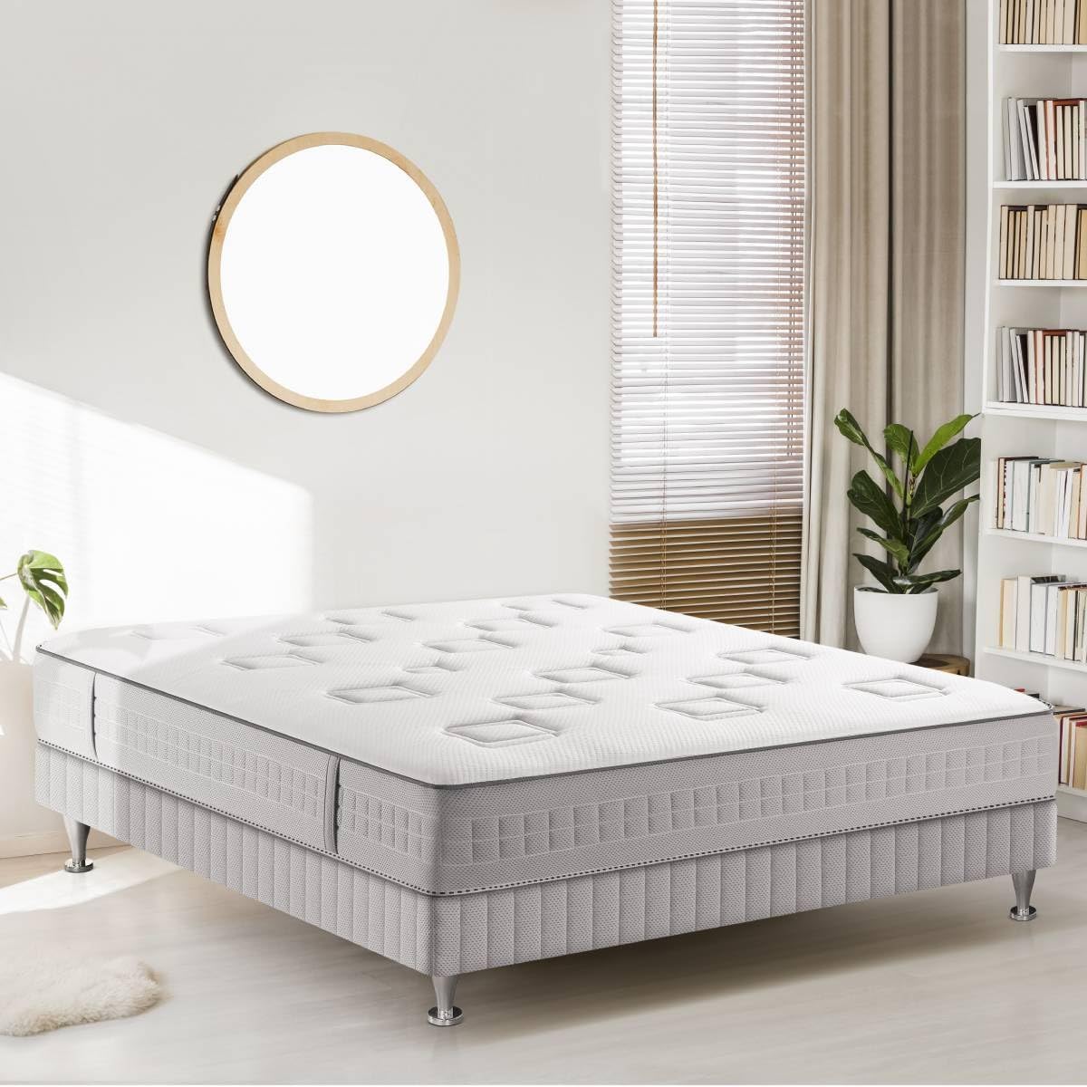 Simmons - Matelas Challenge 160x200, Ressort ensachés, très Ferme, H24 160 x 200 cm Matelas seul