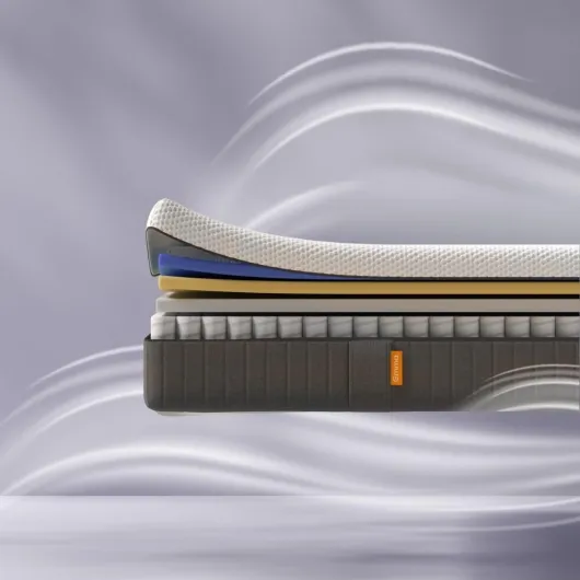 Matelas Original Plus - Hybride II - Mousse à mémoire de Forme et Ressorts ensachés - 180x200 cm - Hauteur 25cm - Moyen-Ferme (H7) - Soutien à 5 Zones - Ergonomique - Ultra-Respirant - Air + Nouveau modèle Air+ 180 x 200 cm