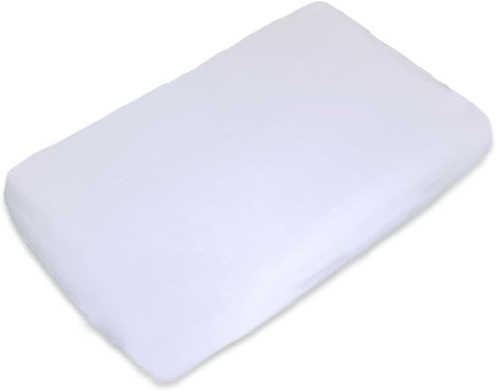 PAPATE - Housse de Matelas à Langer en Gaze de coton Biologique, Doux et Respirants 50x70cm - Multi-usages pour Bébé et Enfants - Fabriqués en France - Idéal pour Nouveau-nés (Blanc)