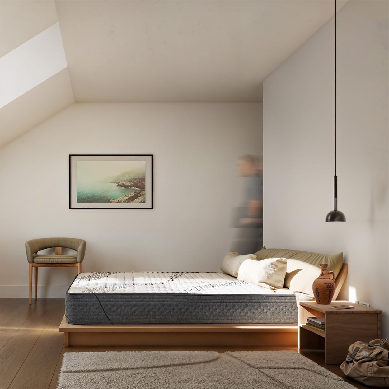 Dream - DreamFlex - Matelas à mémoire de Forme - Hauteur 23 cm - Ergonomique et Respirant - Face Été/Hiver - 200 x 200 cm