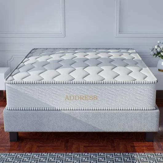 Ensemble Marylebone - Matelas + Sommier 140x190 cm - Mousse à mémoire de Forme Haute Densité - 10 Zones de Confort - Réversible - Tissu Confortable - Hypoallergénique