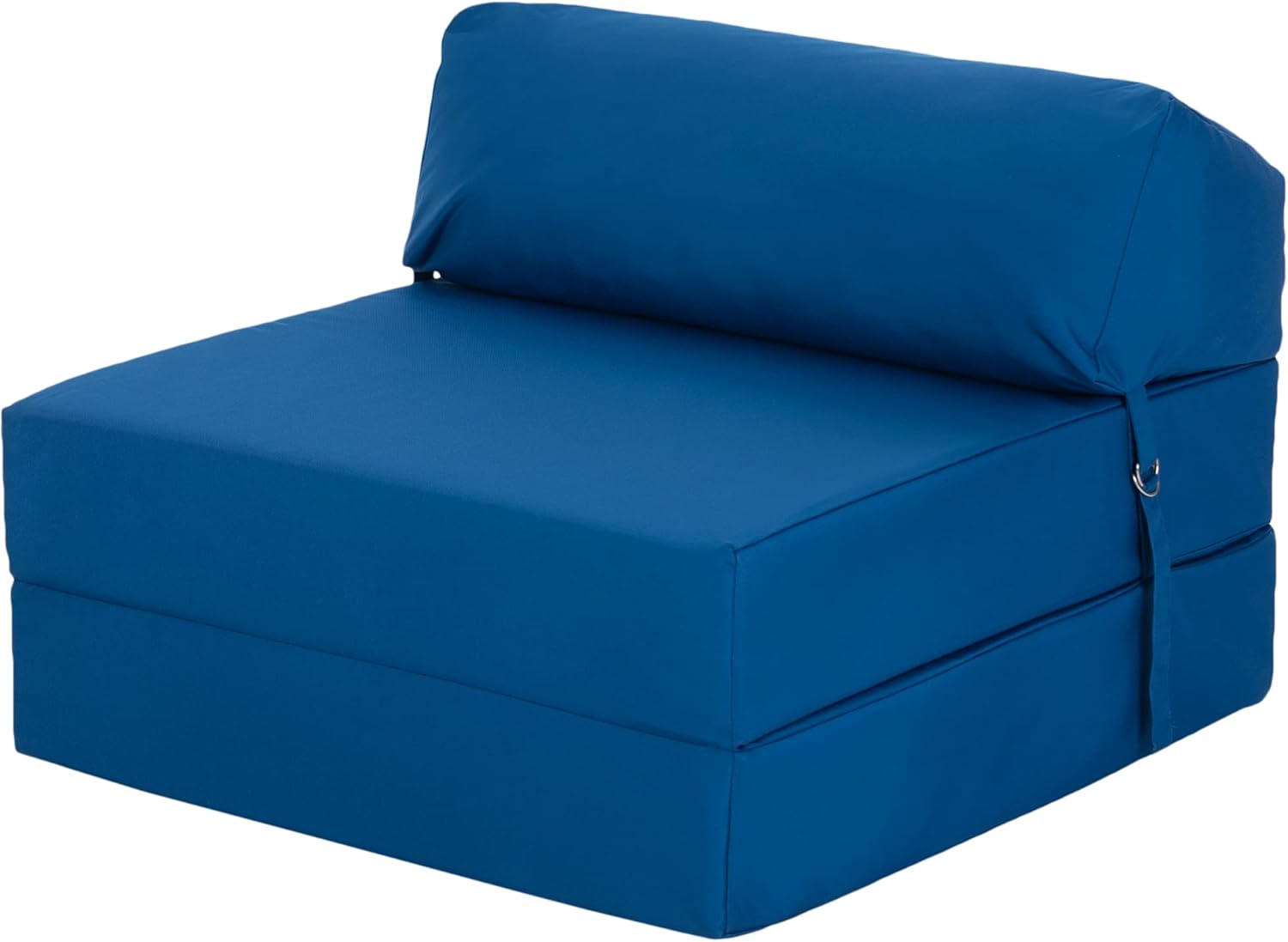 Ready Steady Bed Chaise Pliante Z-Fold Confortable - Canapé-lit Futon léger - Housse Souple et résistante à l'eau - Matelas Zbed de Conception Ergonomique (Bleu)
