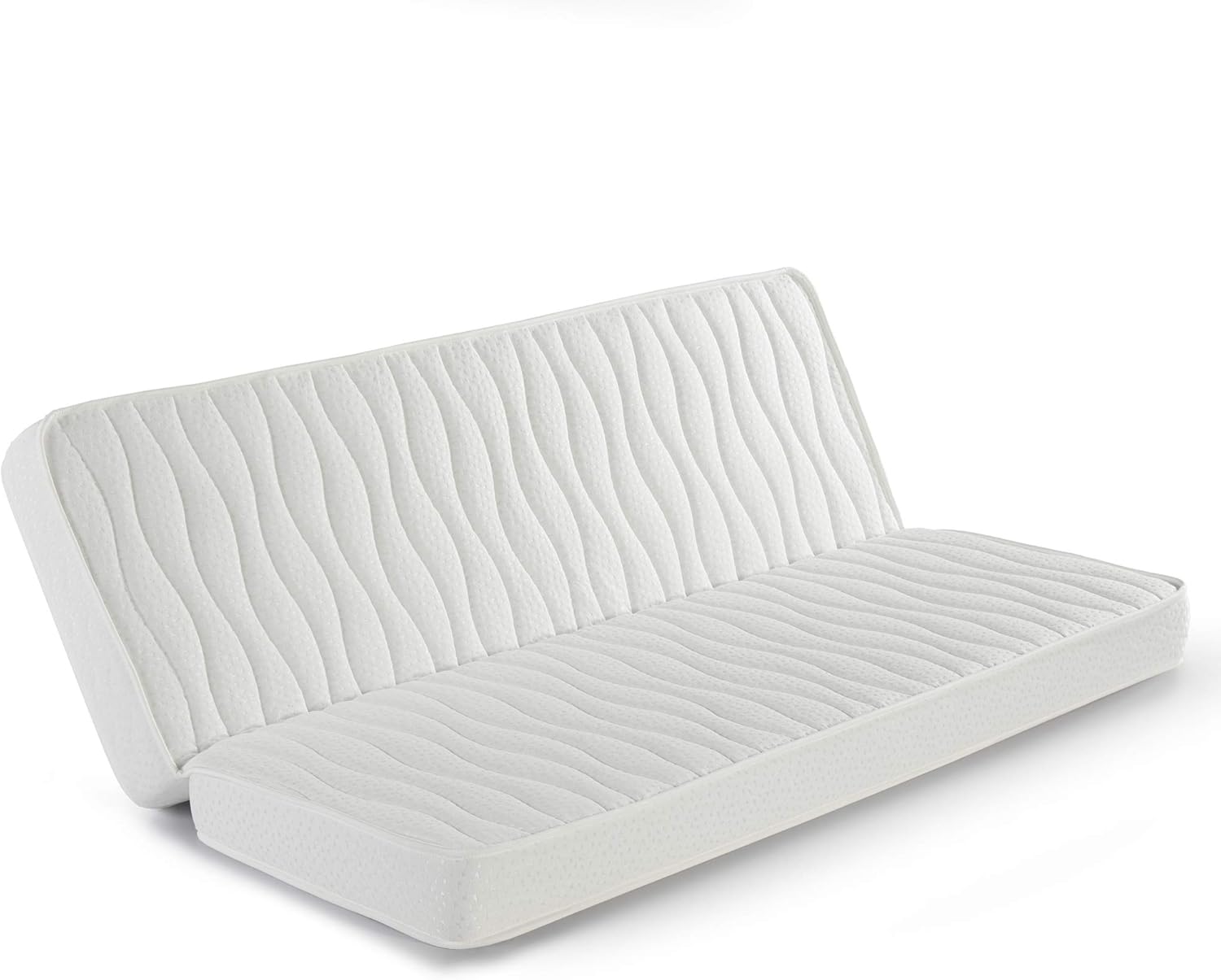 Matelas clic clac 130x190 pour canapé-lit, 13cm de Hauteur,Tissus strecht avec Rivet de sécurité - 130 x 190 cm