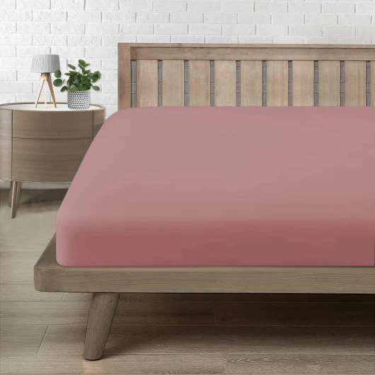 Drap Housse 120x190, Drap Housse 120x200 Bonnet 30 cm 2 Personnes, Microfibre Confortable et Respirant Housse Matelas Rose foncé