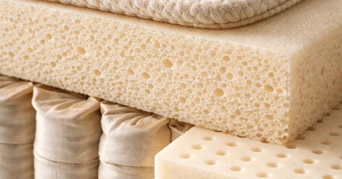 Mousse, latex, ressorts, hybride : ce que chaque famille de matelas a vraiment dans le ventre