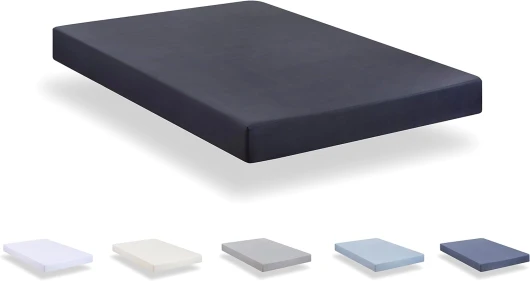 Drap Housse réglable en Microfibre brossé Extra Doux - Lit 120 x 190/200 cm, Gris foncé Gris Foncé 120 x 190/200