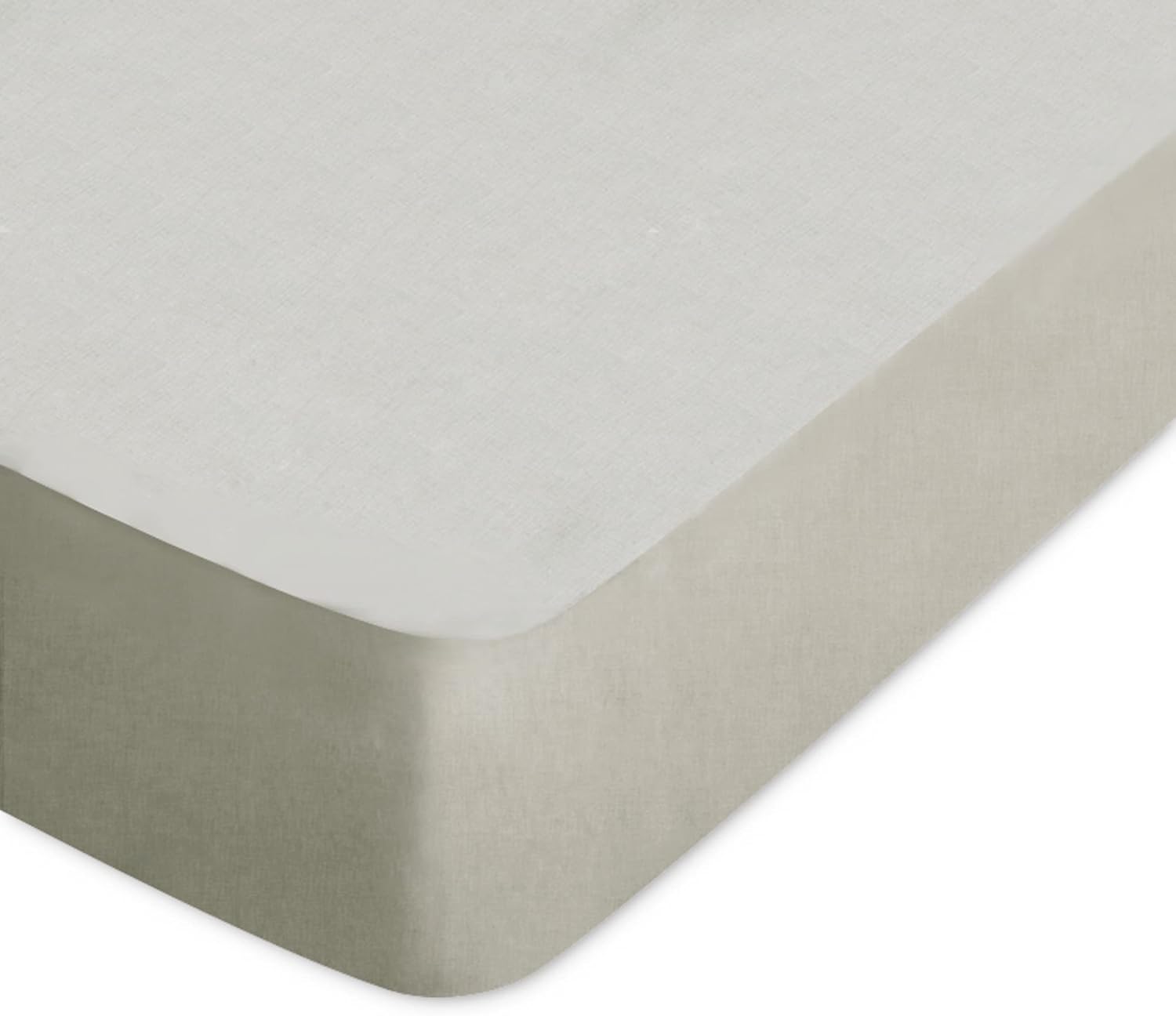 Linnea Drap Housse uni 130x190 cm 100% Coton Alto Chamois