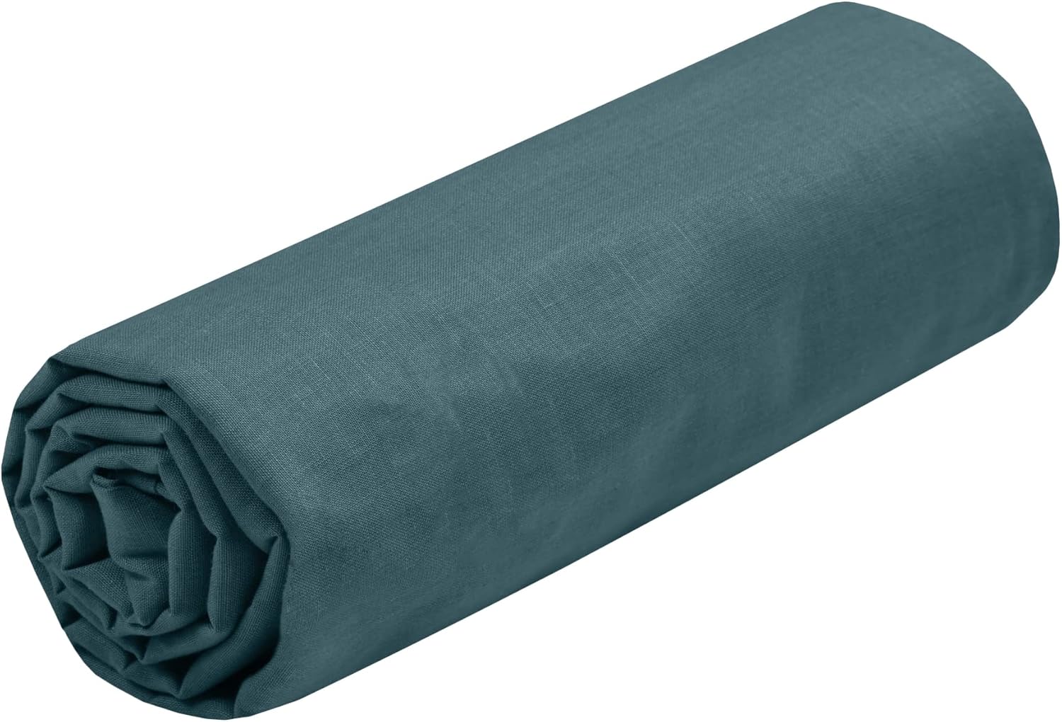 STOF - Drap Housse -Taille 90x190 cm Grand Bonnet 30 cm -100% Coton certifié Oeko-Tex - Couleur Eucalyptus -Modèle Eden - Linge de Lit pour Maison - Doux et Confortable pour Nid Douillet Eucalyptus 90x190