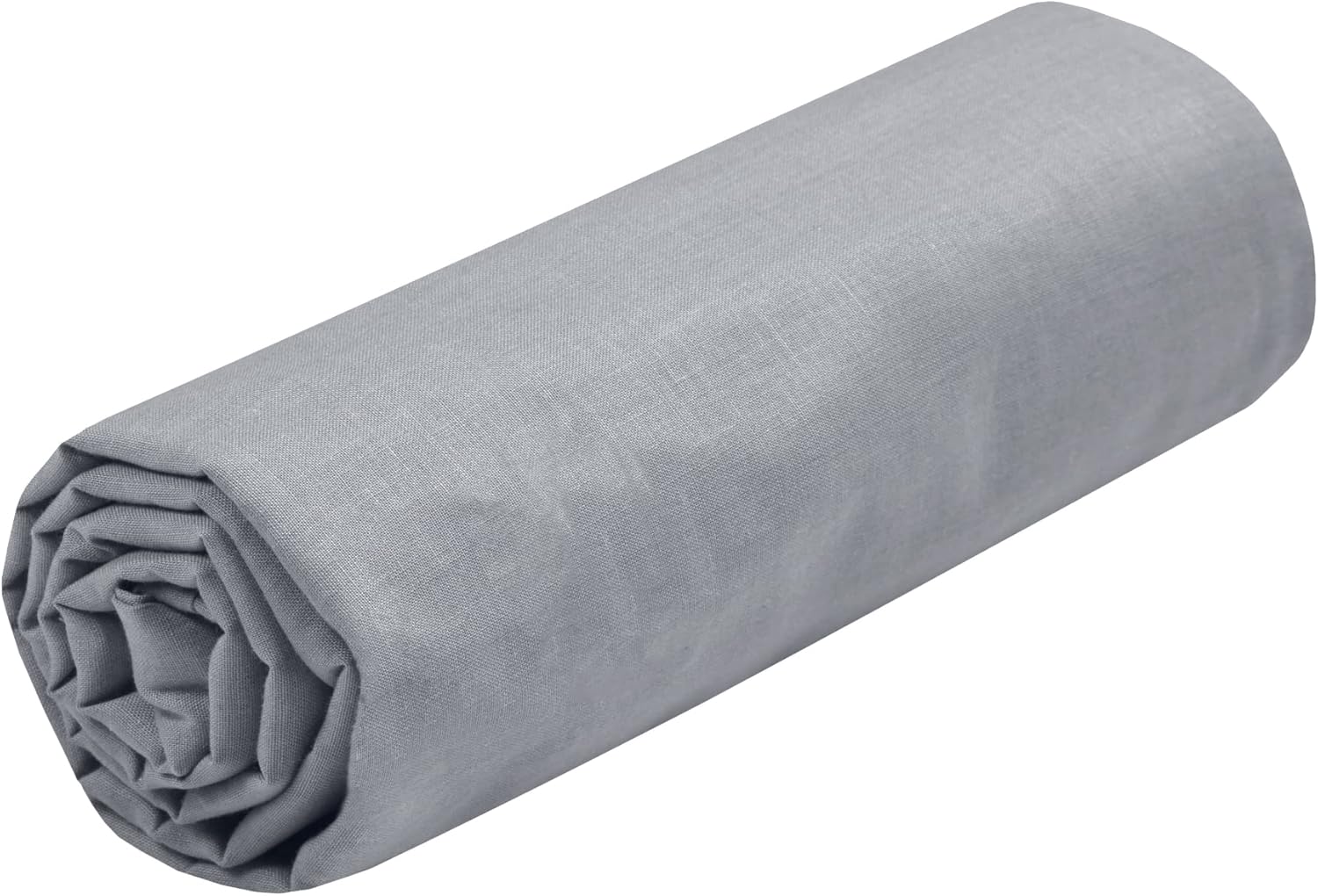 Drap Housse -Taille 160x200 cm Grand Bonnet 30 cm -100% Coton certifié Oeko-Tex - Couleur Souris -Modèle Eden - Linge de Lit pour Maison - Doux et Confortable pour Nid Douillet Souris 160x200