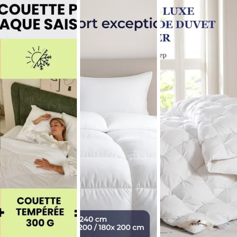 Notre sélection des 6 meilleurs couette 450 Grammes (2026)