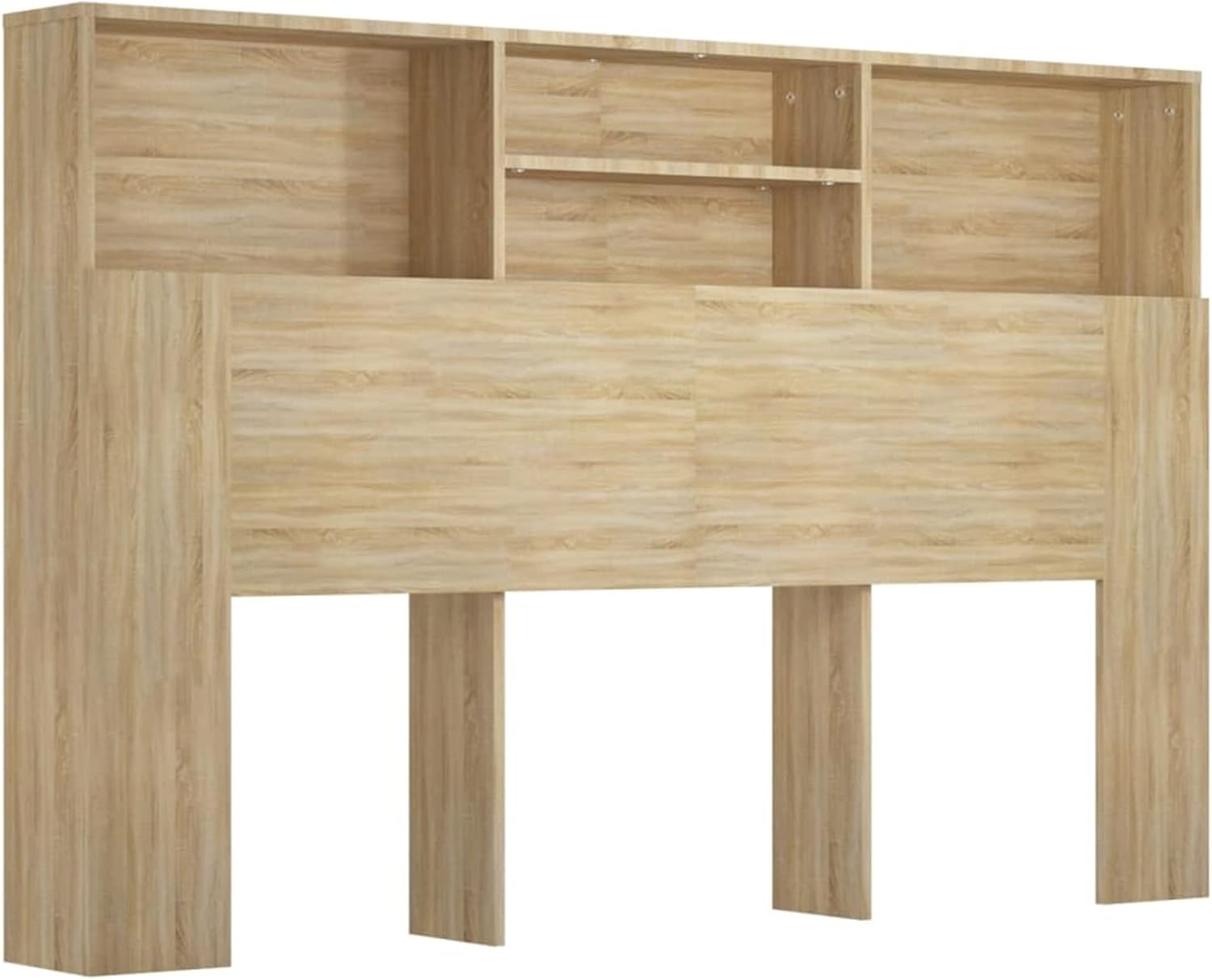 Tête de lit avec Rangement Tete de lit 160 cm Têtes de lit pour Adulte-Chêne sonoma-160x19x103,5 cm Chêne Sonoma 160x19x103,5 cm