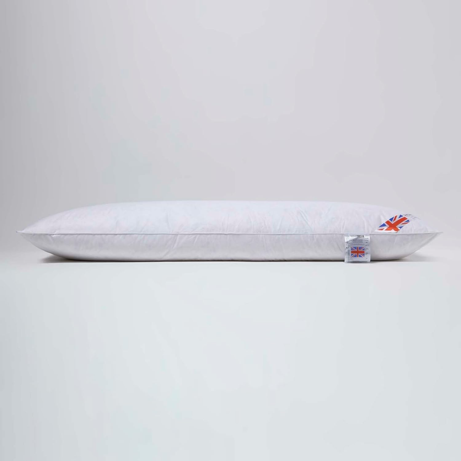 Traversin Naturel en Plumes de Canard, Coussin de Grossesse, Oreiller de Corps 145x40 cm avec taie de traversin en 100% Coton