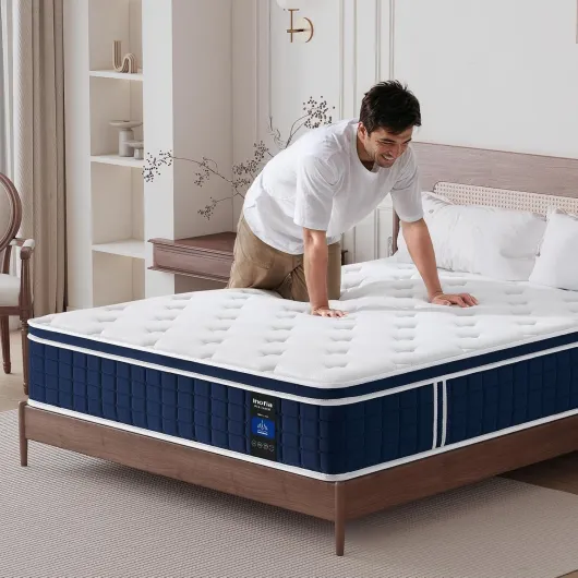 Matelas 140×190cm Ace Hybrid Pro Matelas 30 cm H2 Ferme avec Mousse à Mémoire de Forme Respirante et Ressorts Ensachés Indépendants, 7 Zones Ergonomique, Confort Extra pour Adultes et Enfants H2/30cm 30.0 Centimètres 140×190cm