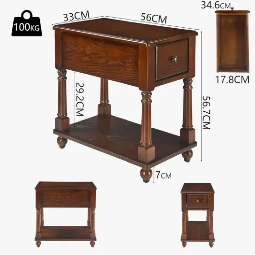 Test PADMA HOUSE Table d'appoint étroite : la petite table qui se glisse partout sans prise de tête