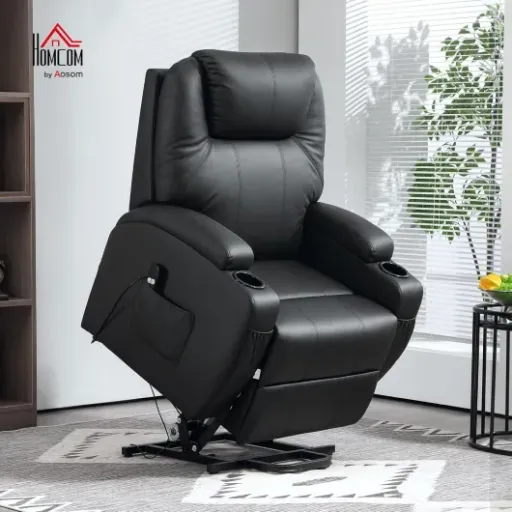 Test HOMCOM Fauteuil releveur électrique : un bon fauteuil d’appoint pour seniors, avec quelques compromis