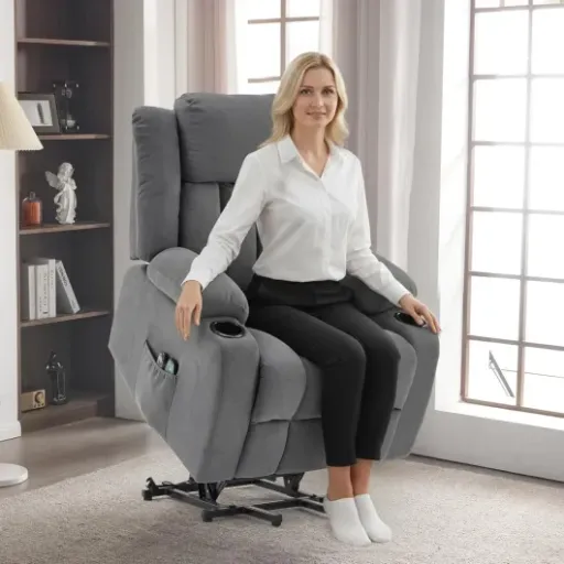 Test TactFire Fauteuil Releveur Électrique Relax : le fauteuil qui fait le job pour les personnes âgées sans être parfait
