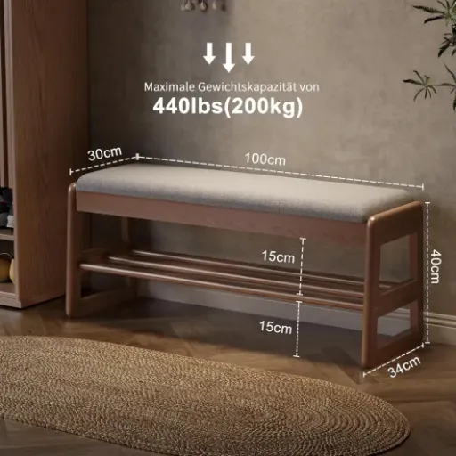 Test AQIMUELE Banc à Chaussures : un banc d’entrée simple, costaud et pratique