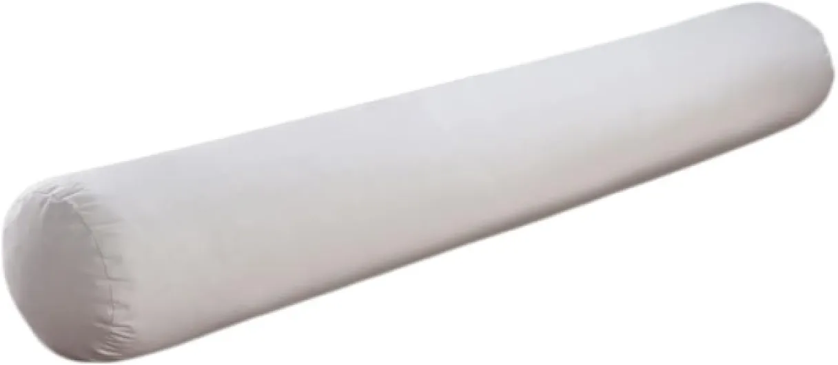Traversin Tradition 160 cm - Enveloppe 100% Coton Percale - 100% Plumettes Naturelles - Soutien Ferme, Respirant, Polyvalent - Lavable en Machine à 40°C Blanc 160 cm