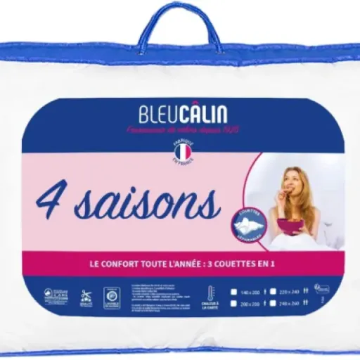 Test Bleu Calin Couette 4 Saisons 240x260 : la couette simple et pratique pour toute l’année