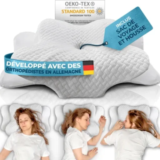 Test Glückstoff Oreiller Ergonomique Cervical Ergo : un bon coup de pouce pour les cervicales, pas parfait mais efficace