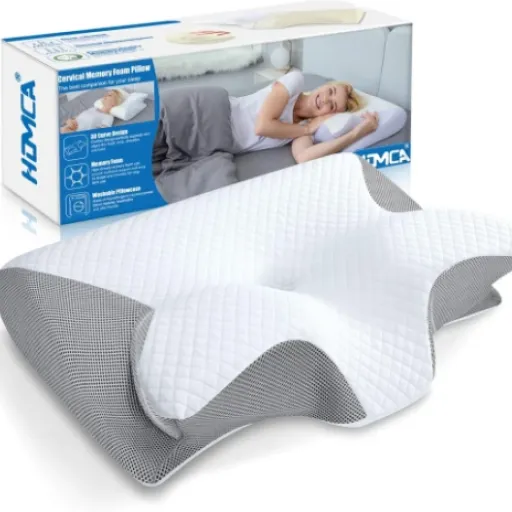 Test HOMCA Oreiller Ergonomique Cervical : un bon oreiller mémoire de forme qui soulage vraiment la nuque (si on s’y fait)