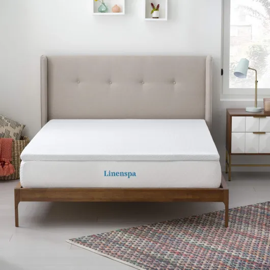 Surmatelas 180 x 200 cm Memoire de Forme - 5cm Epaisseur- Avec gel rafraîchissant et housse lavable à fermeture éclair - Oeko-Tex - 2 personnes, Blanc 180 x 200 cm 5 cm