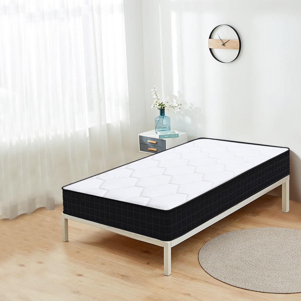 Luxirest Lot de 2 Pack Matelas 90x190,Ensemble Matelas et Couette et Oreiller,1 Personne, 15cm Épaisseur Lot de 2 Pack Matelas 90x190cm