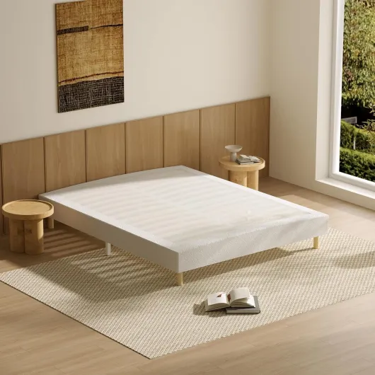 Mémoire Ensemble Composè, Matelas en Mousse 160x200x32 cm+Sommier tapissier volige,9 Pieds Inclus,Ensemble Matelas et sommier Épaisseur 32 160x200cm matelas+Sommier(Style 2)