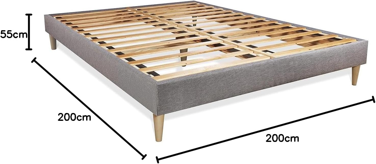 Ensemble Matelas Sommier 200x200 cm - Actimemo Max Empereur