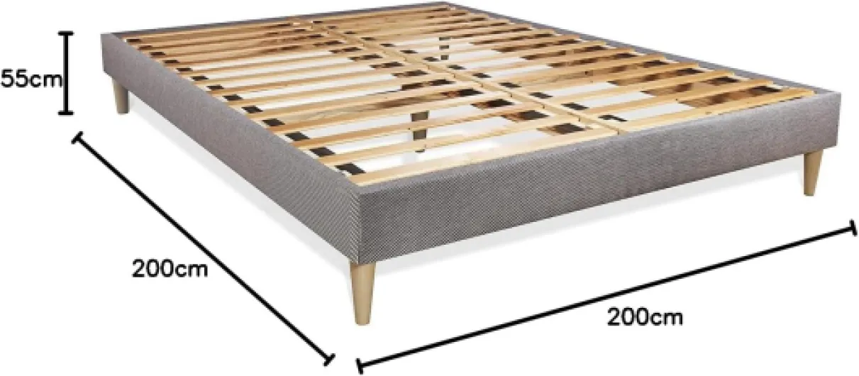 Ensemble Matelas Sommier 200x200 cm - Actimemo Max Empereur