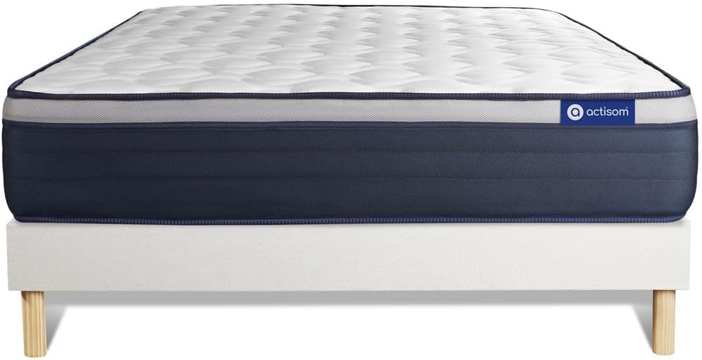 Ensemble Matelas Sommier 200x200 cm - Actimemo Max Empereur