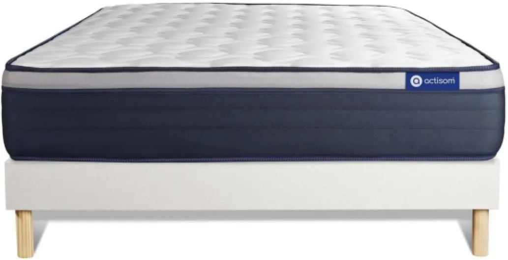 Ensemble Matelas Sommier 200x200 cm - Actimemo Max Empereur