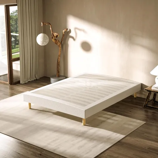 Matelas 140x190,Ensemble Matelas,Couette et Oreiller x 1,22cm Épaisseur+Sommier Tapissier, 2x14 Lattes avec 9 Pieds- Hauteur du Cadre de lit 29 cm(140x190x22cm) Matelas en 22cm 140 x 190 cm