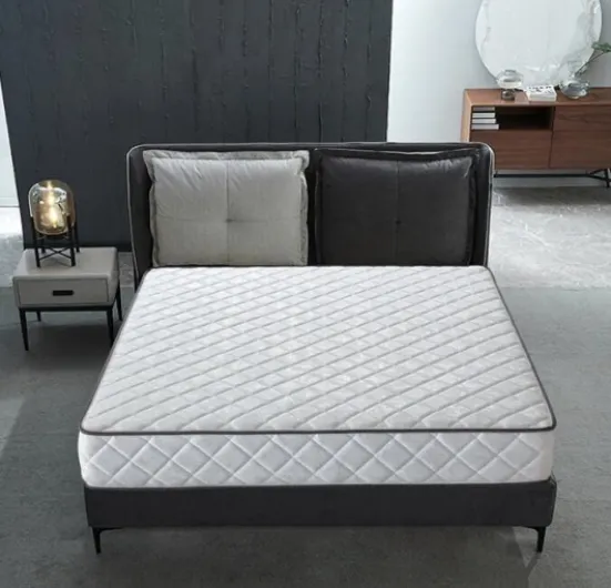 IZTOSS Matelas 2 Personnes140x190CM avec 2xOreillers et Couette et Cadre de lit en Metal,Epaisseur 14CM 140x190cm - Cadre de lit en Metal
